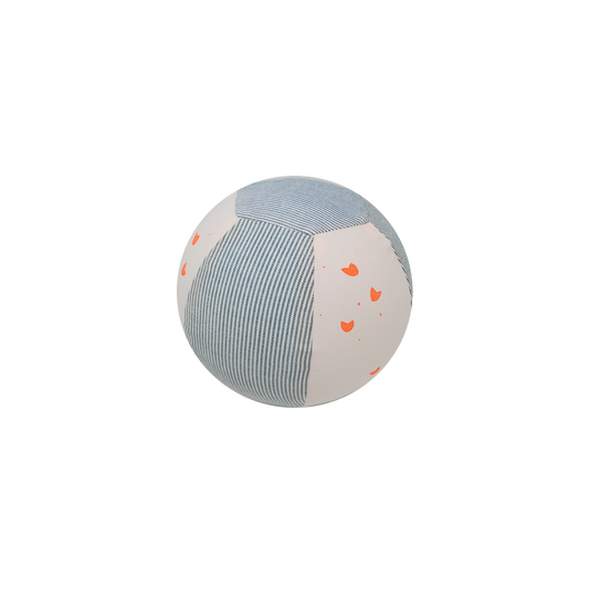 housse ballon cadeau de naissance upcycling motif fluo écoresponsable made in France