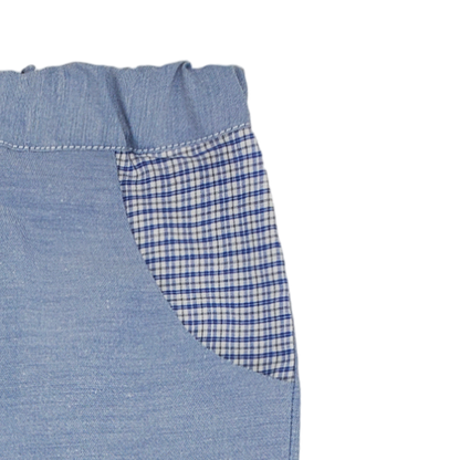 pantalon mixte à poches coupe confortable pratique vêtement enfant upcycling écoresponsable made in france