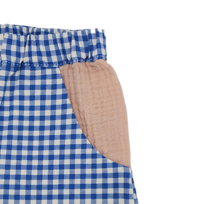 pantalon mixte à poches coupe confortable pratique vêtement enfant upcycling écoresponsable made in france