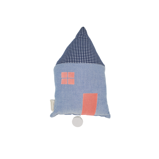 maison coussin musical upcycling enfant fabriqué en france cadeau de naissance ecoresponsable